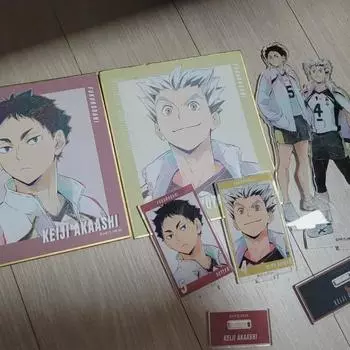 Haikyu Bokuto Akaashi Goods Acrylic Stand Color Paper Sale