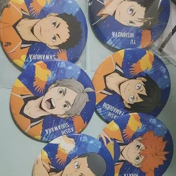 Haikyu Can Badge Figure Flex Kuji Sell Sugawara Nishinoya Hinata Daichi