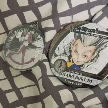 Haikyu Can Badge + Keyring