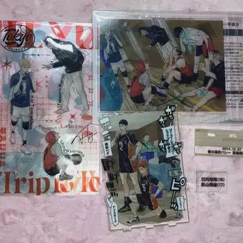 Haikyu Jump Giga Unopened Acrylic Kageyama Hinata 3rd Grade