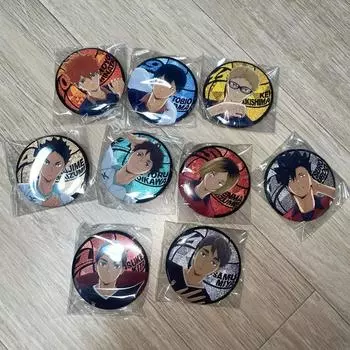 Haikyu Kirapika Hologram Can Badge Hinata Kageyama Oikawa Kuroo Kenma