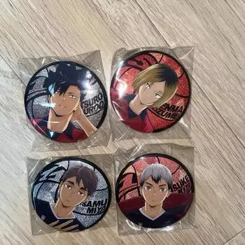Haikyu Kuroo Kenma Kita Osamu Hologram Badge