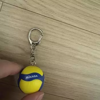 Брелок Haikyu Mikasa с волейбольным мячом, подлинный Gacha