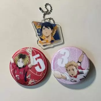 Haikyu The Hyundai Pop Up Glitter Can Badge Nekoma Kenma Yaku