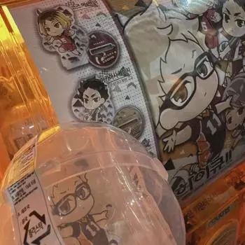 Haikyu Tsukishima Kei Karasuno Мини-акриловая подставка Gacha Sealed