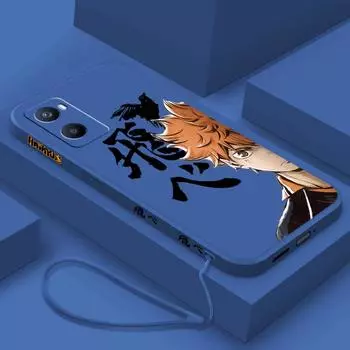 Haikyuu Animation для OPPO F21 A54S A53S A52 A33 A31 A16S A11S A9 A5 A1K A12 AX7 A5, чехол для телефона с жидкой левой веревкой OPPO AX7