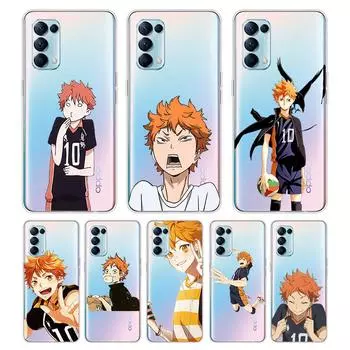 Haikyuu Hinata Attacks аниме для OPPO Reno7 SE 6 5 ZF 4G 5G Find X2 X3 Neo Lite Pro Plus прозрачный мягкий чехол для телефона OPPO Find X2 Neo