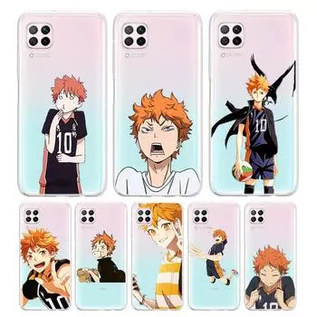 Мягкий силиконовый чехол из ТПУ Haikyuu Hinata Attacks аниме для Huawei P50 P40 P30 P20 Pro P10 P9 P8 Lite E Plus 2019, чехол для телефона Huawei P50