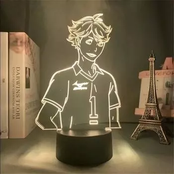 Haikyuu ToRU OIKAWA светодиодные ночники 3D аниме-лампа Haikyuu светодиодная настольная лампа для домашнего декора рождественские подарки