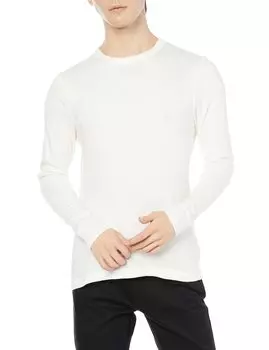 [Haines] Длинная футболка, теплая внутренняя одежда, одежда для холодной погоды, флисовый материал, плотная внутренняя рубашка, длинный рукав, теплая, с начесом, круглый вырез, теплая футболка