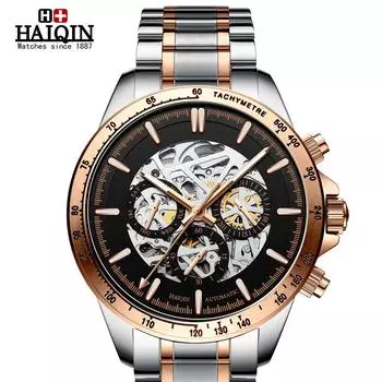 HAIQIN мужские автоматические механические часы