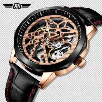 HAIQIN золотые часы мужские автоматические механические мужские часы роскошные мужские часы водонепроницаемые наручные часы для мужчин с турбийоном