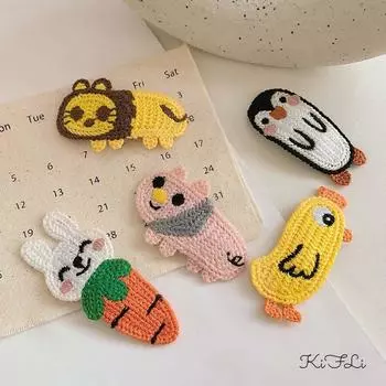 Hair Accessories Gift Knitted Hairgrips Girls Hair Holder Children Hair Clip Kids Woolen Hairpin rabbit