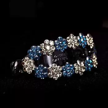 Hair Accessory Flower Rhinestone Girl Gift Banana Shape Headdress Horsetail Hair Clip Korean Style Hairpin Women Hair Clip