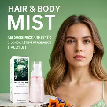 Hair And Body Mist Женский спрей для волос и тела, легкий спрей, дорожный формат, длительный спрей 60 мл