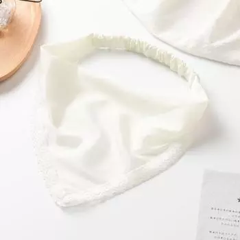 Hair Band Cloth Summer Lace Flower Turban Triangle Bandana Women Hair Scarf Triangle Scarf Headband B