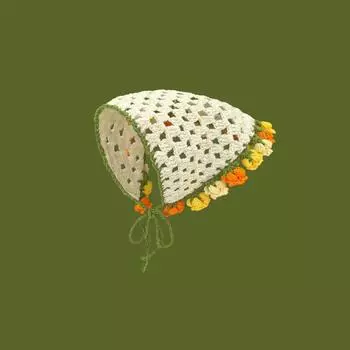 Hair Band Knitted Headband Flower Crochet Bandana Vintage Women Hair Scarf Girls Style 1