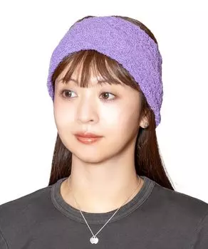 Hair Band Washable Casual Loose Large Daily Simple DOU02047 PURPLE one size [Kashira]