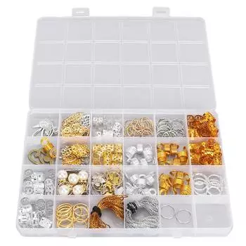 Украшения для волос, бусины, косички, дреды, кольца, полые украшения для волос, аксессуары с