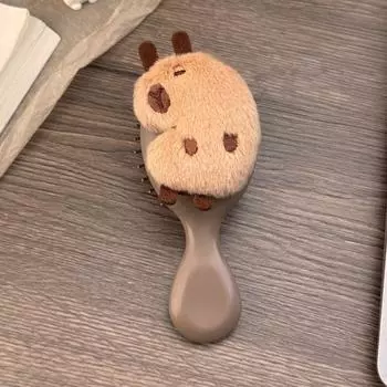 Hair Care Handle Cartoon Air Comb Anti Static Capybara Portable Comb Girl Heart Blood Circulation Smoothly Capybara Comb Student