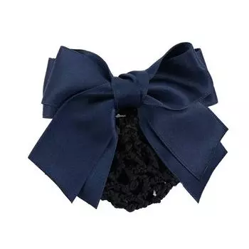 Hair Clip Elegant Hotel Female Nurse Bowknot Hairgrips Cover Net Ponytail Clip Women Spring Clip Korean Bun Snood