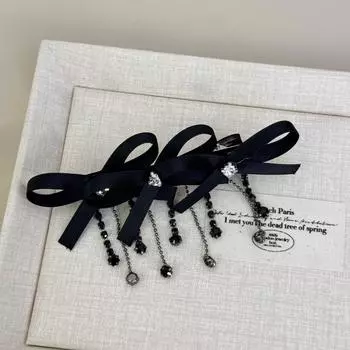 Hair clip for women girl pin accessories korean bow rhinestone Headdress crab fascinator barrette Designer fairy new sweets