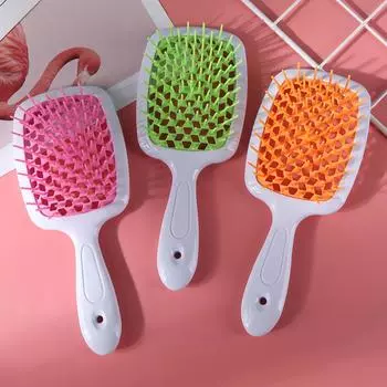 Hair Comb Scalp Massage Comb Fluffy Shape Comb Mesh Comb Women Hollow Out Wet Curly Hair Brushes Hairdressing Hair Accessories