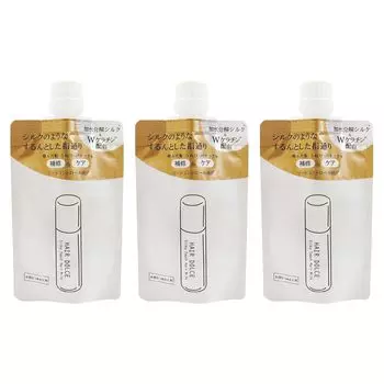 HAIR DOLCE Silky Touch Молочко для волос x 3 пакета Цветочно-мускусный аромат Сменный блок Поврежденные волосы Восстановление повреждений Уход за поврежденными волосами [Набор сменных блоков]