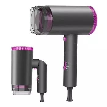 Hair dryer [2024 new model, 2.6m?/min large airflow] Large airflow, quick drying, 1400W, high concentration of negative ions, overheating prevention f