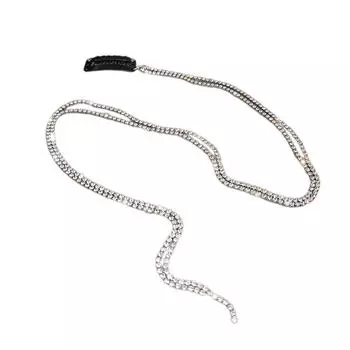 Hair Extension Chain for Braids Rhinestones Tassels Barrette Party Headwear Stylish Accessory for Women and Girls 2