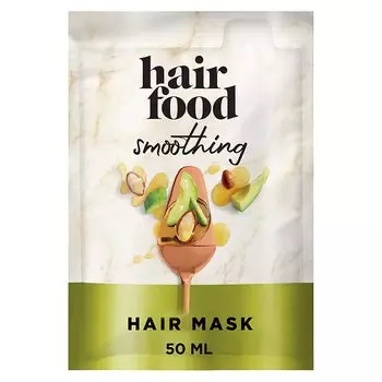 Hair Food, маска для волос, разглаживающее масло арганы и авокадо, 50 мл
