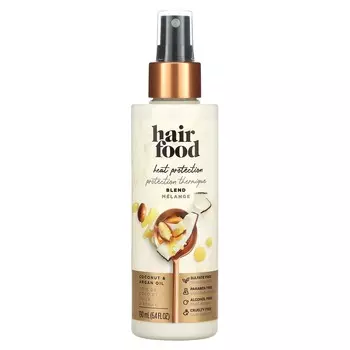 Hair Food, термозащитная смесь для волос, кокосовое и аргановое масло, 6,4 жидких унций (190 мл)