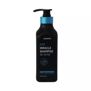 Hair loss relief functional shampoo Nawamo Shampoo SOD Miracle Shampoo Hair loss prevention Scalp soothing care Cooling care, 1 piece, 450ml