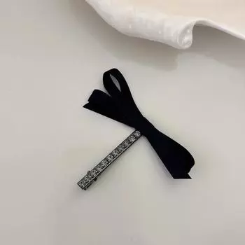 Hair pins and clips bows for girls women accessories korean bow rhinestone barrette vintage trendy leading fashion kpop Ribbon