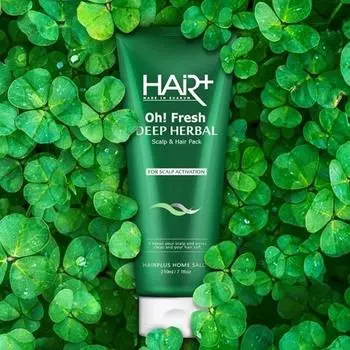 Hair Plus Oh Fresh Deep Herbal Hair Loss Scalp Hair Pack 210 мл 1 PCS
