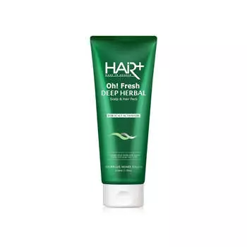 Hair Plus Oh Fresh Deep Herbal маска для кожи головы и волос 210 мл*1 шт./2 шт. 1Pc