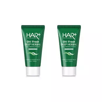 Hair Plus Oh Fresh Глубоко очищающий травяной шампунь для кожи головы, 50 мл*2 шт./4 шт./6 шт. 2Pcs