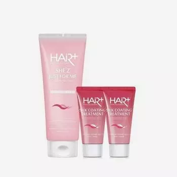 Hair Plus She s Женская маска для кожи головы от выпадения волос 210 мл x 1 + Шелковое средство 50 мл x 2