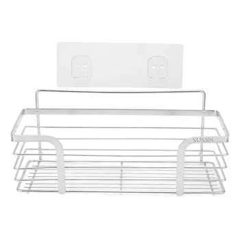 Парикмахерская корзина полка из нержавеющей стали для шампуня кондиционер для волос настенный органайзер для хранения