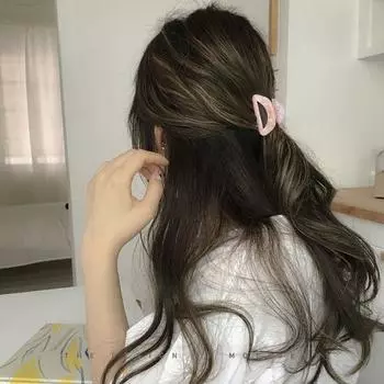 Hair Scratch Geometric Women Hairgrips Animal Hair Claws Korean Shark Clip Ponytail Holder чёрный