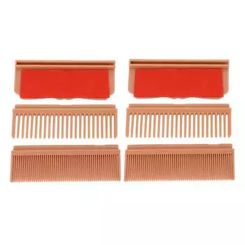 Hair Straightener Comb Attachment High Temperature PPS Carbon Fiber Wide Fine Tooth Flat Iron Clip O