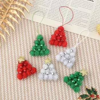 Hairball Рождественская елка Модный костюм Подвеска Праздничные колокольчики Рождественские украшения Сумки Аксессуары Spot Red five-pointed star