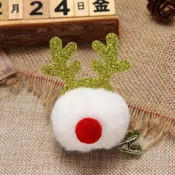 Hairball Top Clip, Christmas Headgear Antler Hairpin, Christmas Children S Deer Decorative Hair Accessories