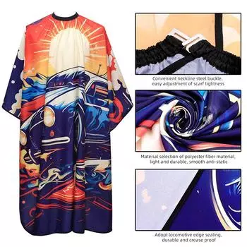 Накидка для стрижки, водонепроницаемая, парикмахерская, модель костюма, антистатический парикмахерский фартук, профессиональный парикмахерский фартук, парикмахерские инструменты для салонов красоты розы красного