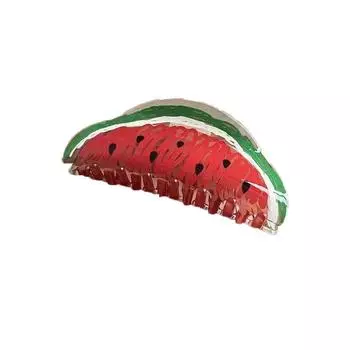 Hairgrips Lemon Srawberry Kiwifruit Fruits Hair Claw Women Shark Clip Korean Hair Clips Watermelon E
