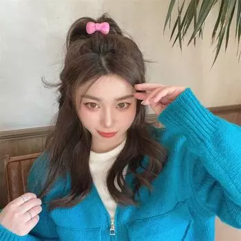 Hairpin Bow Hairpin Barrettes Bowknot Hair Clip Creative Bow Hair Clip Girl зелёный