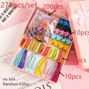 Hairpins Baby Kids Rubber Band High-quality Hair Claws Hair Clips Cute Headwear Ponytail Holder Elastic Hair Bands Children Unique 220 PCS