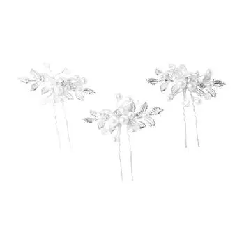 Hairstyle Design Tool Hanfu Hair Sticks Ancient Style Hairpin Pearl Hairpin U Shaped Hairpin серебряный