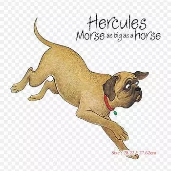 Hairy Maclary And Friends Hairy Maclary From Donaldson, термопереносная печать, виниловые нашивки, наклейки для одежды, аппликации «сделай сам», моющиеся нашивки