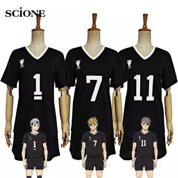 Хайкюу!! Инаризаки Осаму Мия Ацуму Shoole униформа спортивная одежда косплей костюм Haikiyu волейбольная команда Джерси S
